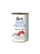 BRIT MONO PROTEIN Aliment Humide Chien AGNEAU & RIZ 400 G